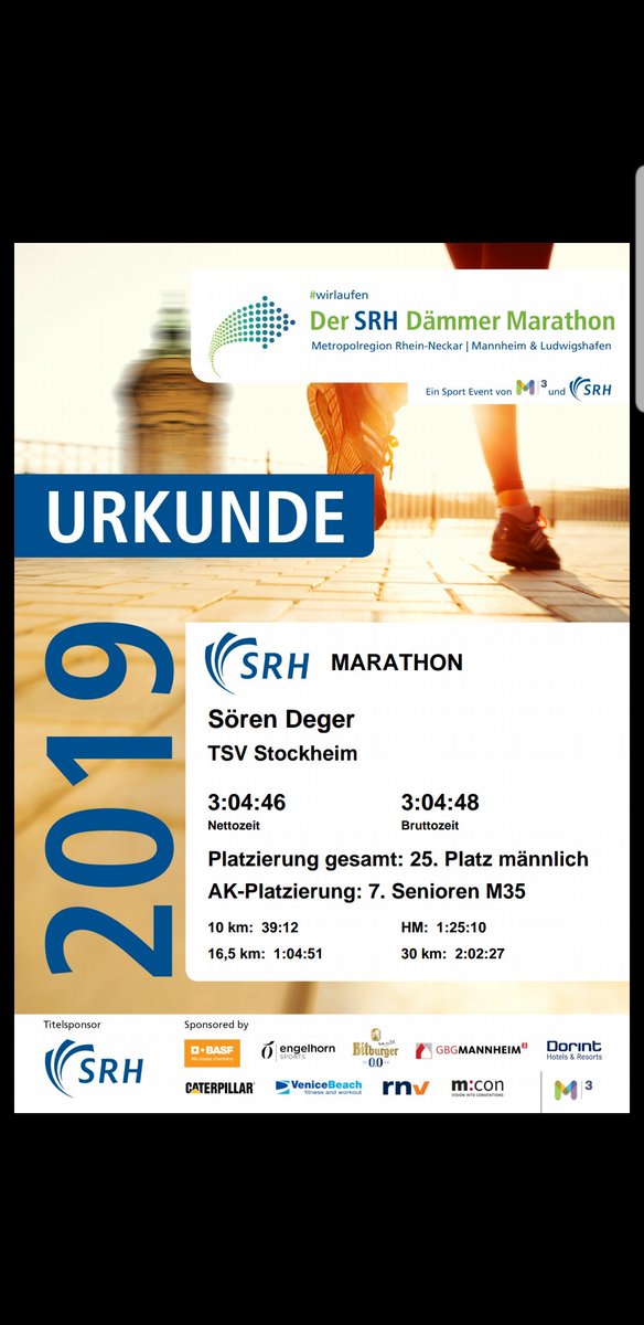 SoerenDeger's tweet photo. Fastest Marathon ever :-) #srhdämmermarathon #mannheimmarathon #wirlaufen  https://t.co/OEkIiMmnsN https://t.co/uILEZzaJEZ