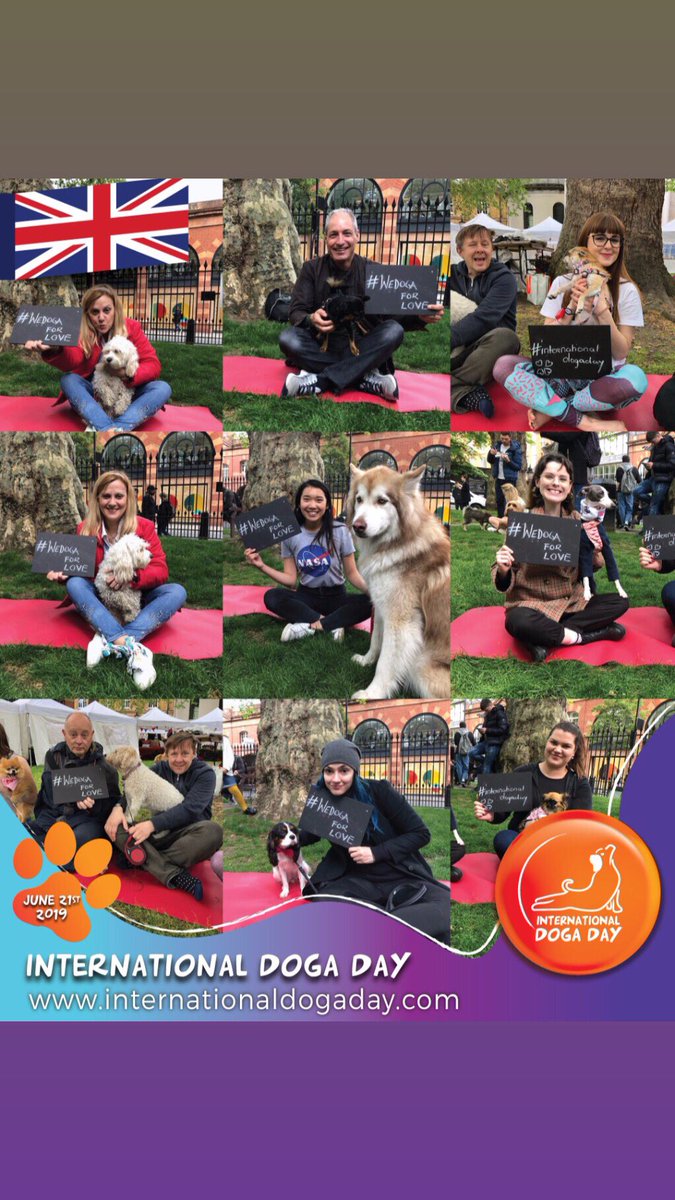 <a href="/DogaYogamahny/">Doga DOG YOGA</a> If there’s one that unites Britain is our love 4 our dogs. That’s why we will not tolerate the Dog Meat Festival. We will roll out our yoga mats on June 21 st as an #actofkidness <a href="/JasonBurrill/">Jason Burrill</a> #wedogaforlove <a href="/annawebbdogs/">ANNA WEBB</a> <a href="/RushtonDRescue/">Rushton Dog Rescue</a> @HSIUKorg <a href="/AllDogsMatter/">All Dogs Matter</a>
