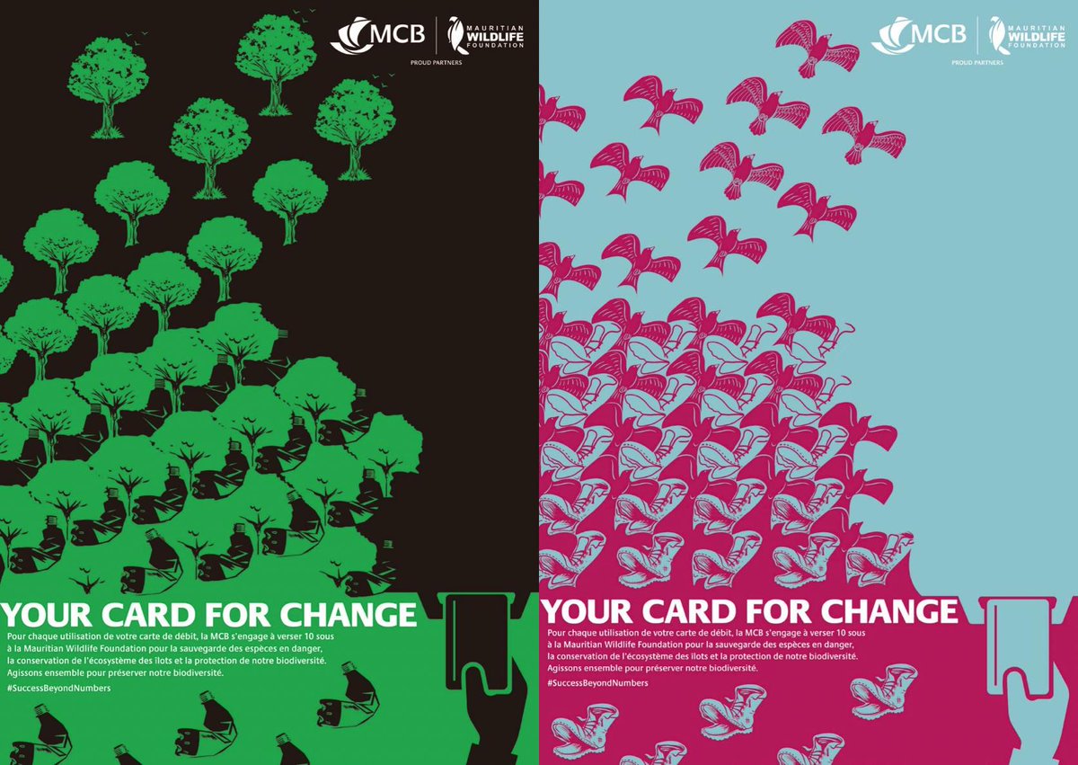 ElisabethLavill's tweet photo. #Fière d'accompagner @mcbgroup dans la stratégie #SuccessBeyondNumbers définie ensemble. Après #LokalisBeautiful voici le partenariat #biodiversité avec la #mauritianwildlife foundation, le passage des cartes de débit au PLA biosourcé avec pour chaque transaction un don à l'ONG. https://t.co/HKAVOLuz1c