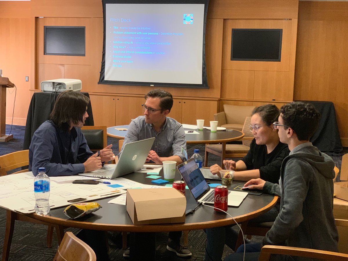 CodeXStanford's tweet image. Our current @CodeXStanford residential fellow @jamesondempsey helps team Healthcare prepare for its VC pitch. #StanfordSDGBootcamp #codexlive

@StanfordLaw @cs4good