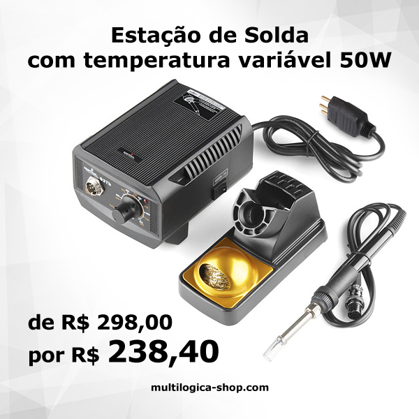 multilogicashop's tweet image. A Estação de Solda com temperatura variável 50W está com 20% de desconto. Aproveite essa promoção!
multilogica-shop.com/esta%C3%A7%C3%…
#estacaodesolda #soldar #ferramenta #bancada #eletronica