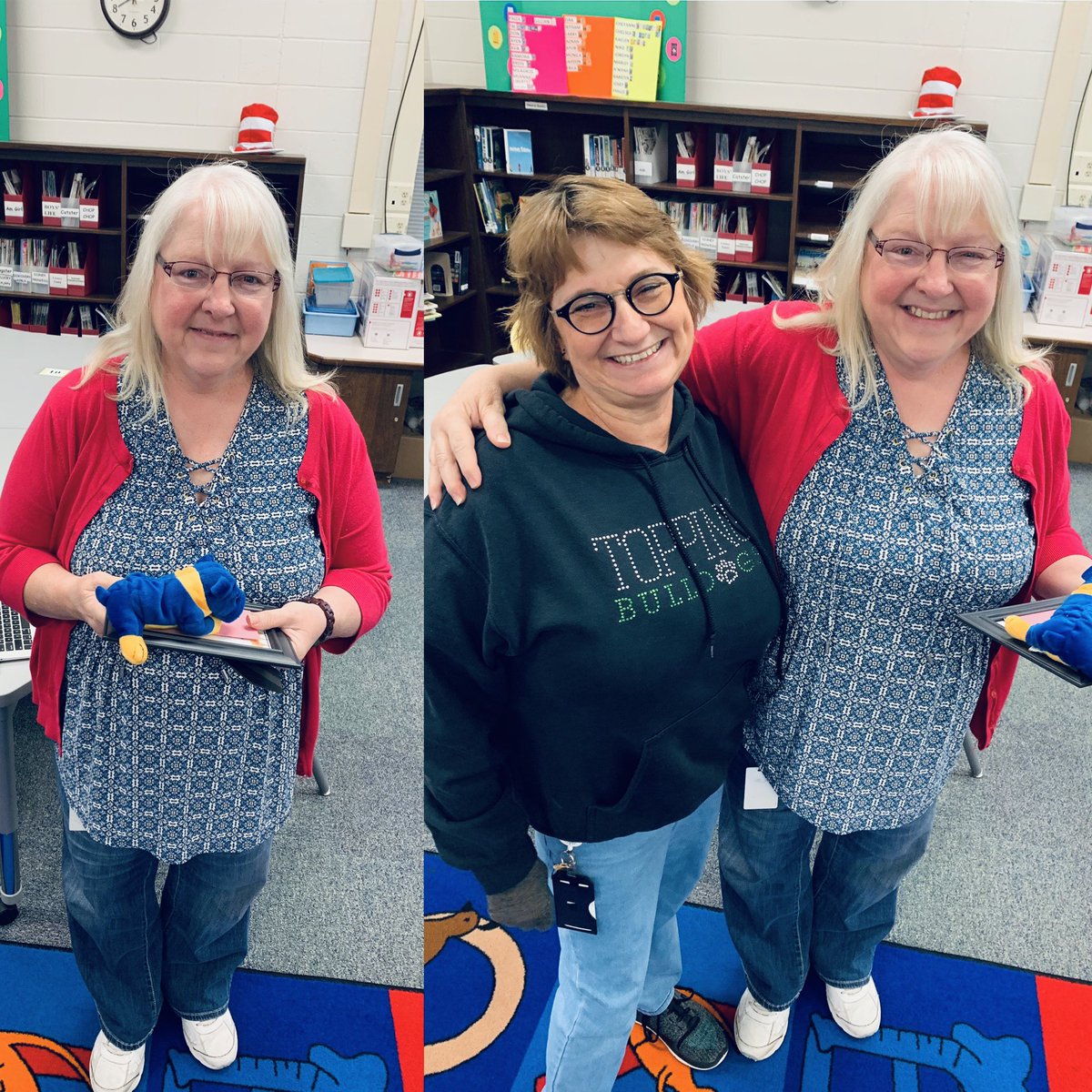 Mrs. Landis received the last Marigold award of the 18-19 school year. TY for all you do to support our Bulldog family!@ToppingBulldogs