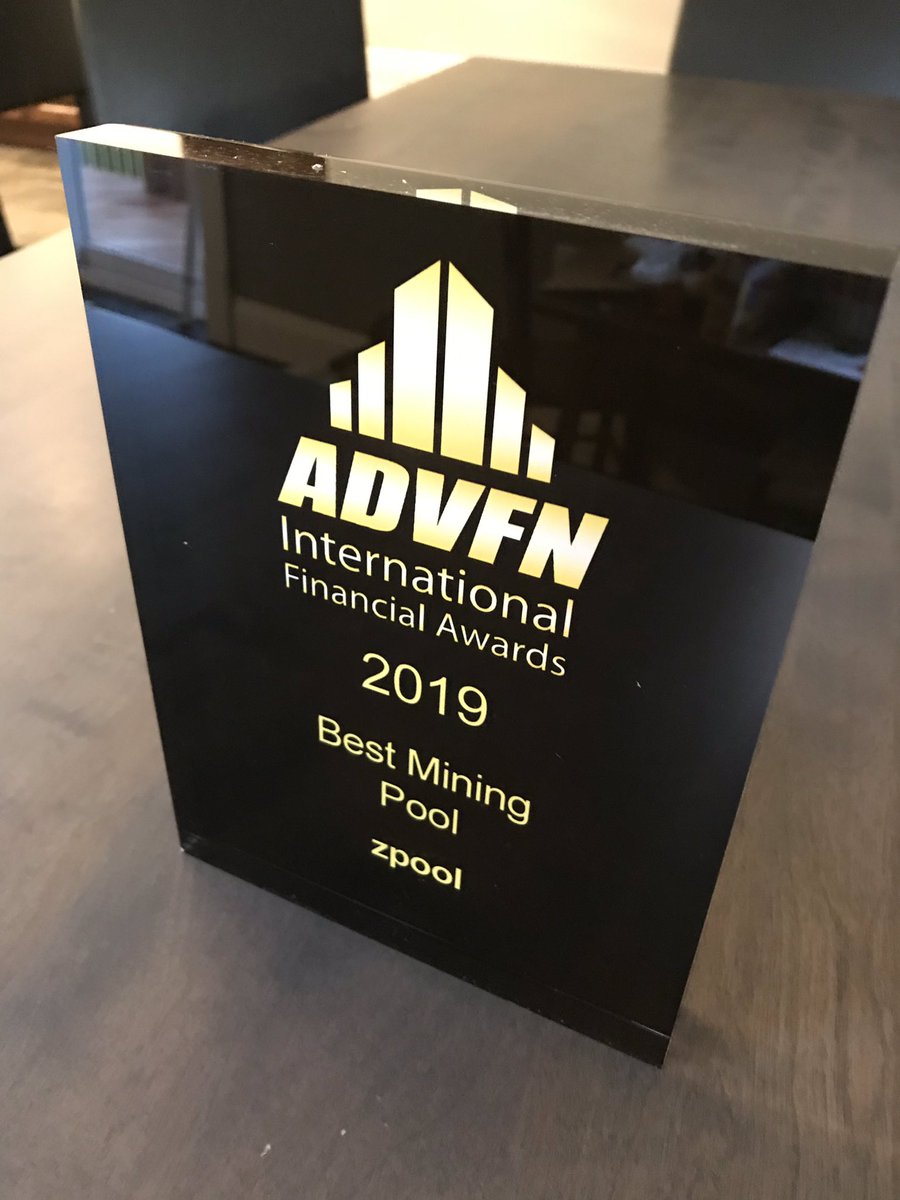After a long hard year for bitcoin, a lot of investment and development of #zpool It was nice to be recognized and awarded best mining pool! Thanks everyone for your ongoing support! <a href="/advfn/">ADVFN</a> #multipool #bitcoin
