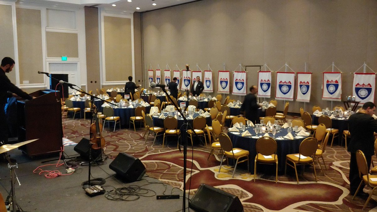 ashe2019's tweet photo. Sound check done. Tables set. Ready to eat. https://t.co/4Pdk8Jo9i1