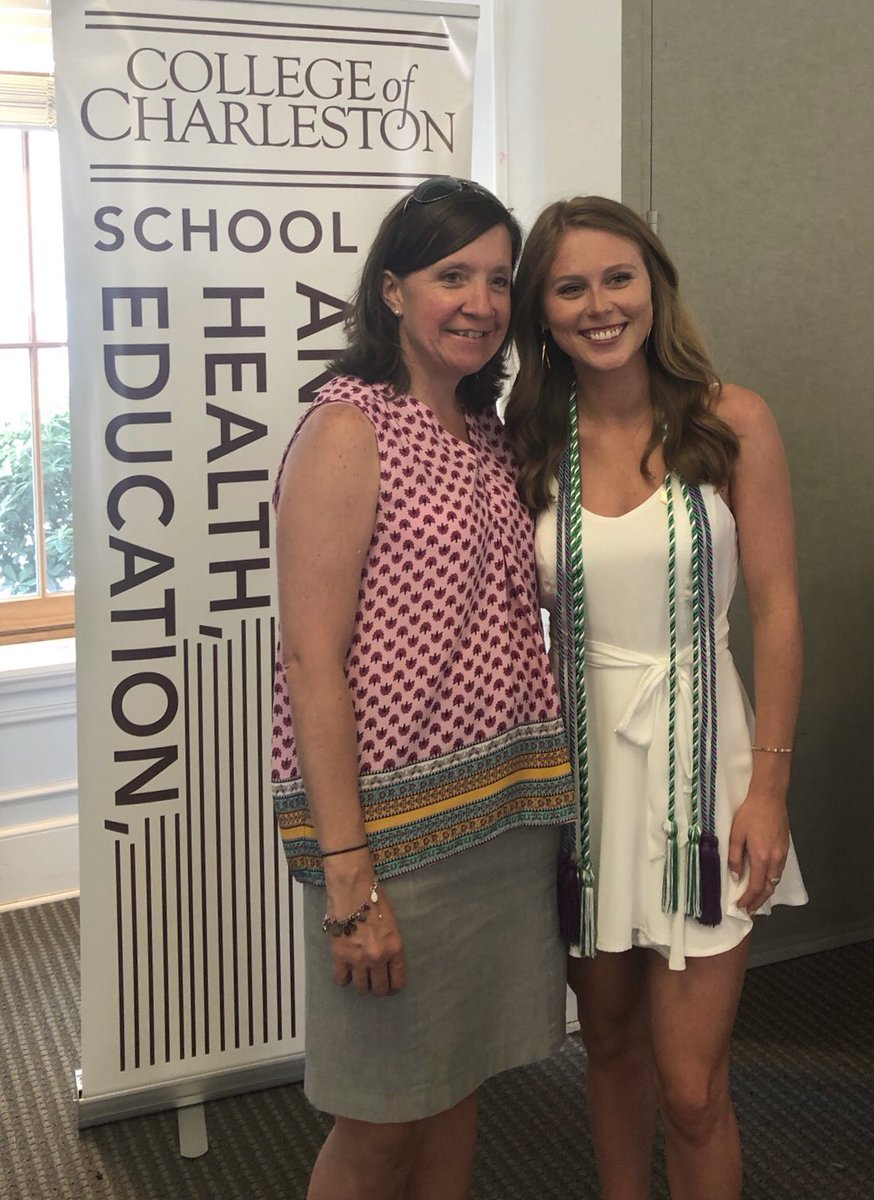 whitekm091209's tweet photo. Congrats rock star teachers! So proud of you! @CofCehhp #cofc19 https://t.co/33PTsMCVA1