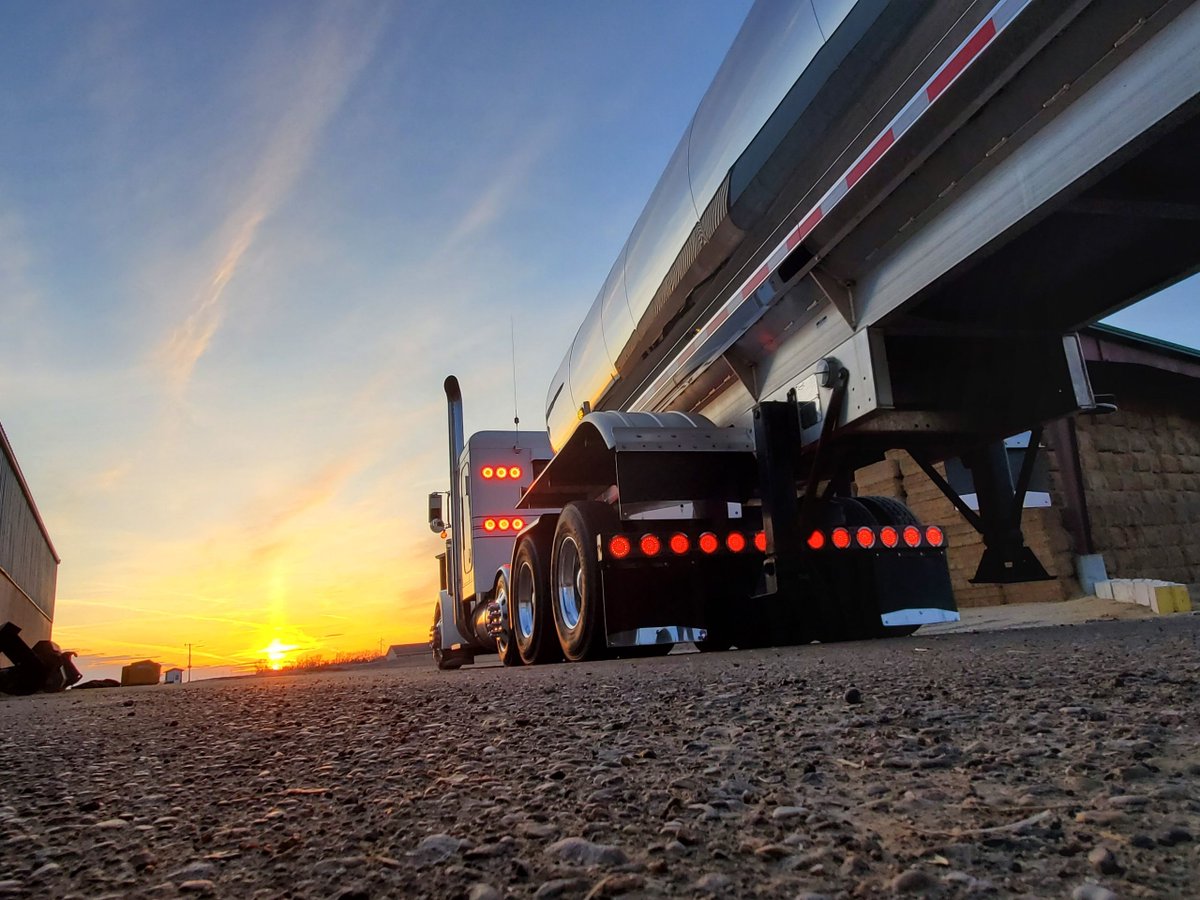 Another load of milk taking off to be processed! You'll soon be enjoying it on your dinner table in the form of cheese. #undeniablydairy