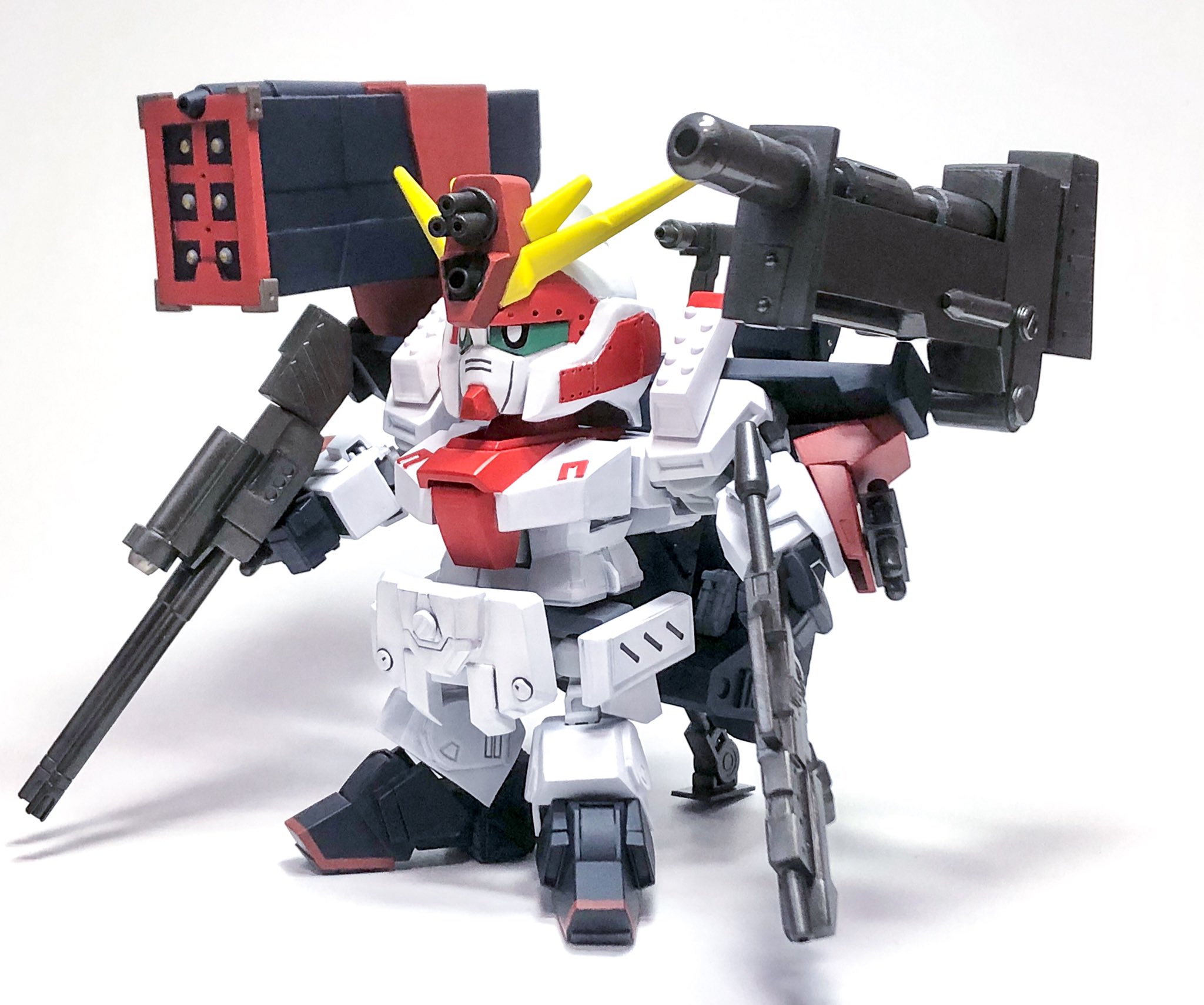 ガン消しSDガンダムGアームズ ヘビィウェポンガンパンツァーZZ ガンパンツァーZZ 未切品（ ガン消し SDガンダム ガシャポン
