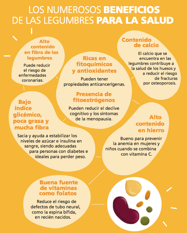 Resultado de imagen de nutrientes de las legumbres
