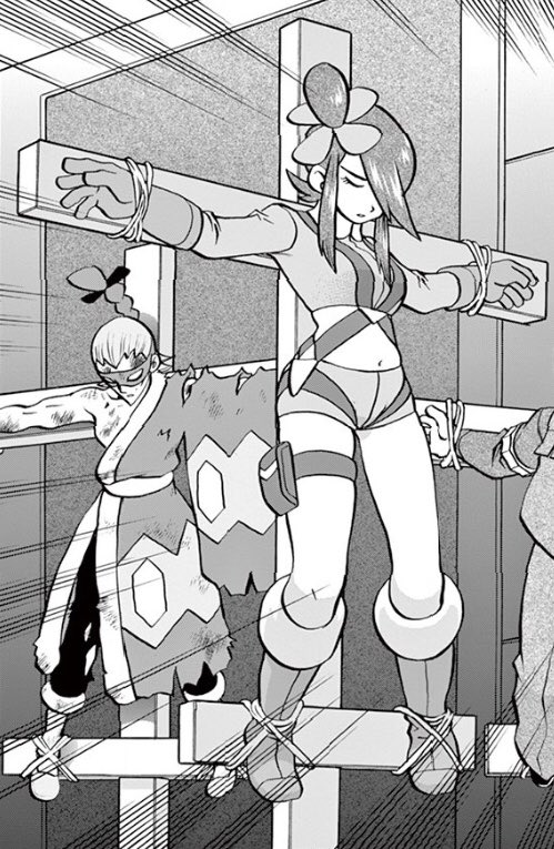 kr Bondage ポケットモンスターspecial よりアロエ カミツレ フウロの磔シーンです 男どもは気になさらずに kr Bondage ポケットモンスターspecial よりアロエ カミツレ フウロの磔シーンです 男どもは気になさらずに