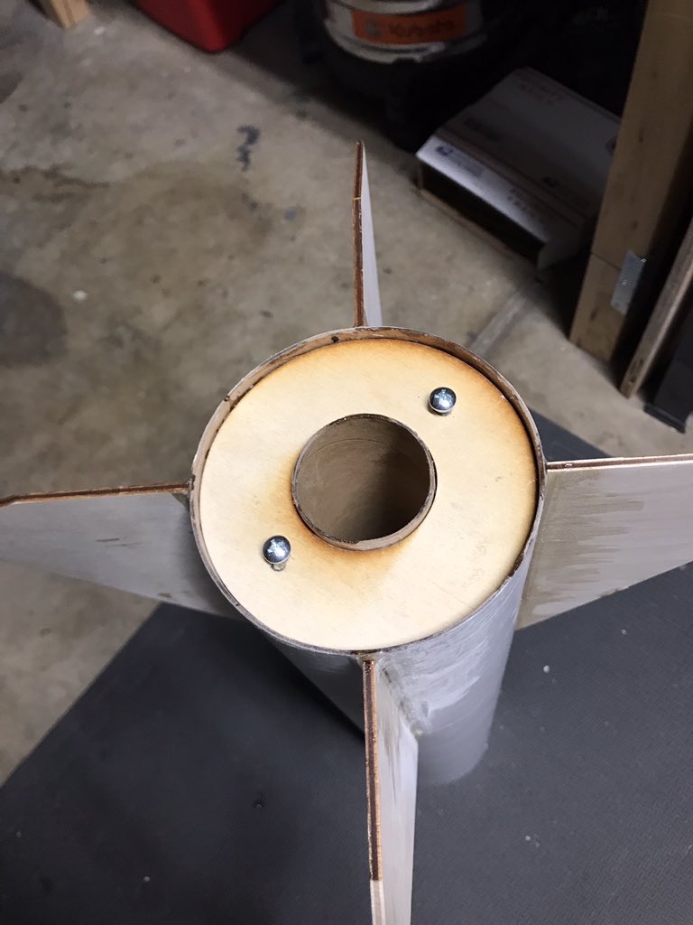modelrocketguy's tweet photo. 38mm aft CR on the @LocPrecision 4” Yank Bullet. I will remove the screws and fill the holes for the motor retention with grease. After that we pour slow cure epoxy on the rear CR! #midpowerrocketry #causerockets #rocketry #modelrockets #modelrocketry #thelocmafia @thelocmafia https://t.co/lSyvHPbt5H