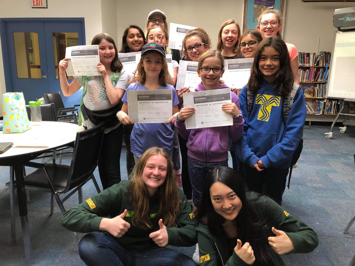 200G had a great time judging and giving feedback to these young STEM enthusiasts from @BessboroughEMS at the @thehackergals Hackathon last week! Thanks for inviting us @Bessborough_FOR @Tina_Surdivall