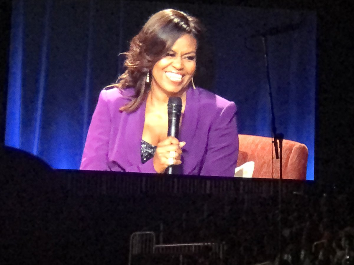 DrPatSanders1's tweet photo. I can check it off my bucket list:
I’ve been in the room with Michelle Obama. #foreverFLOTUS 
#MothersDayGift
#IAmBecoming 
#Atlanta https://t.co/uQa6BZS1z3