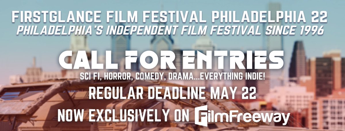 #Filmmakers
Submit your features, docs, shorts, #webseries and more to Philadelphia's BEST #FilmFestival 
22nd Annual <a href="/FirstGlanceFilm/">FirstGlance Film Festivals- Checkmark since 2019</a> #Philly #FilmFest
Next Deadline May 22
 bit.ly/FGFFCFE  
#SupportIndieFilm #filmtwitter