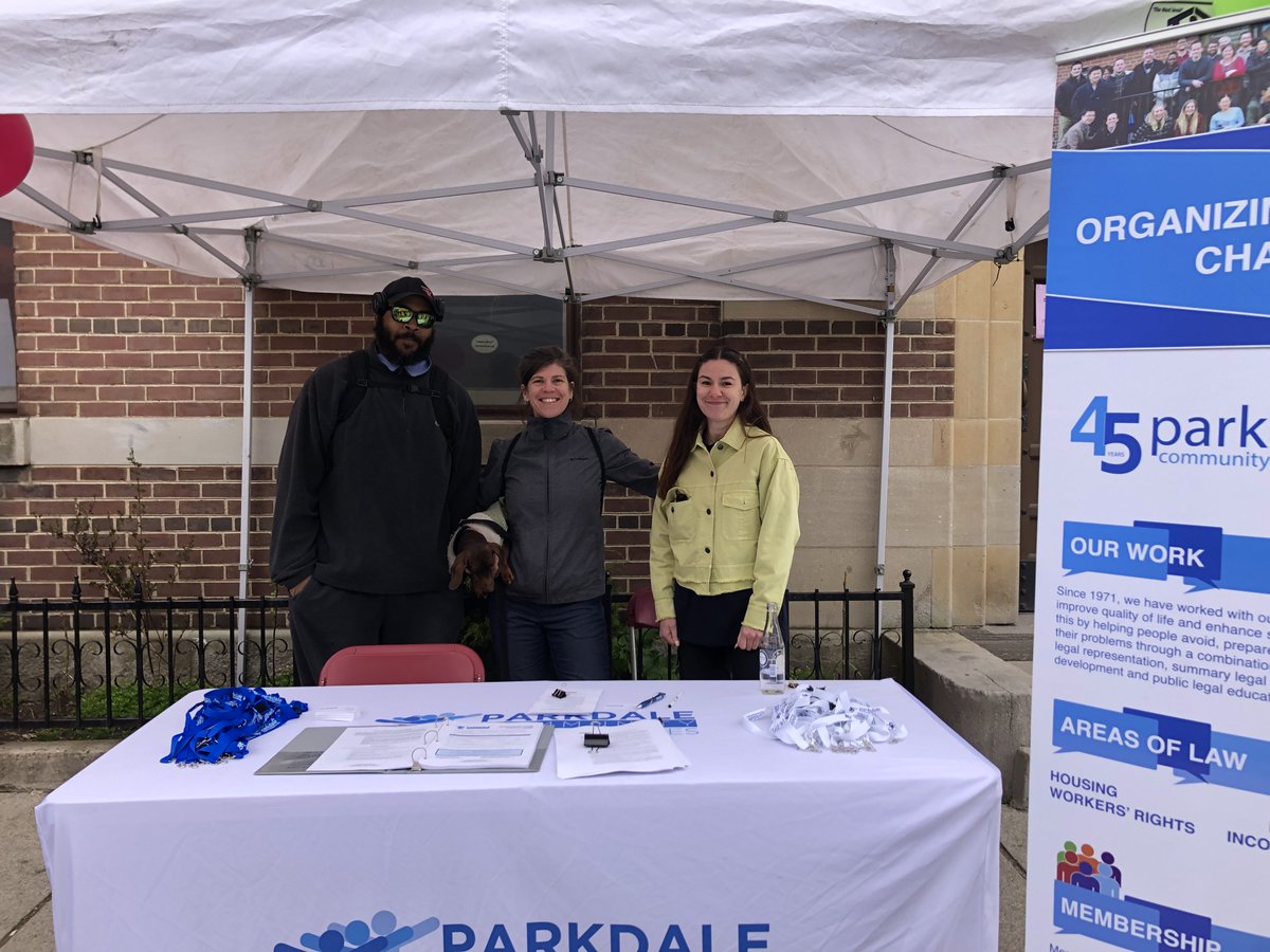 ParkdaleLegal's tweet photo. We were so happy to see everyone today at Spring into Parkdale! #Parkdale #SupportPCLS https://t.co/K0L2rfl02r