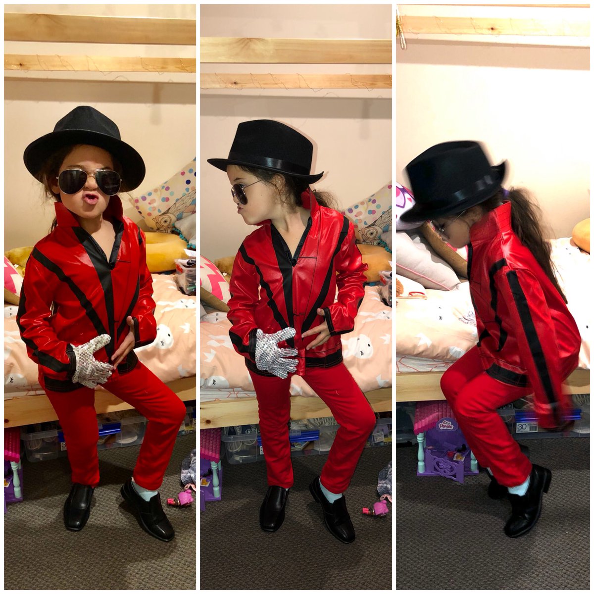 fernykins's tweet photo. My baby is 7 today! You’re the coolest, craziest kid I know ❤️ Looking forward to your sweet moves today kiddo 🌟 #shelbysbday #MichaelJackson #MJFam #MJSTAN #GOAT https://t.co/aba0vgNYr7
