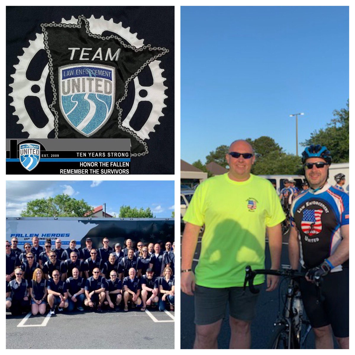 Edina Officer Jason Behr is riding in ⁦<a href="/LEUTeamMN/">Team Minnesota</a>⁩ to raise money and awareness of officers killed in the line of duty during police week in Washington DC. Dispatch Supervisor Tony Martin is also volunteering with the support team. #PoliceWeek2019