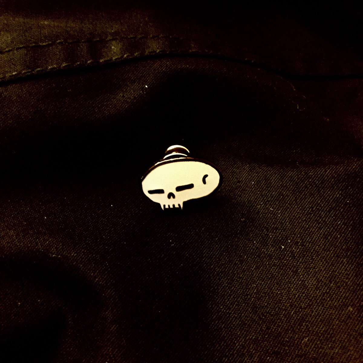 I’m very pleased #tcaf likes my skelly pin. I only have about 20 left. Come get one tomorrow at the <a href="/dapshow/">DAPshow</a> table (246)💀