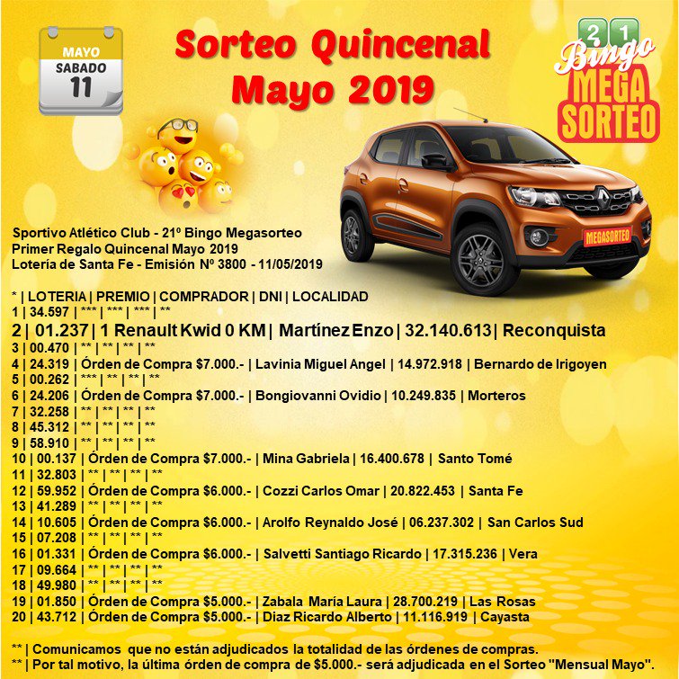 SansinenaSyD's tweet photo. #BingoMegaSorteo Premios de este sábado. https://t.co/apKyRGL0fw