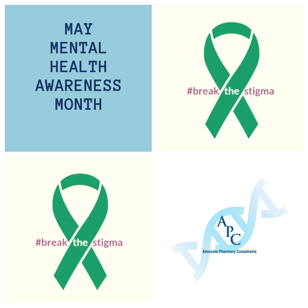 apcrxus's tweet photo. The month of May is Mental Health Awareness Month. Mental health is just as important as physical health. The Anxiety and Depression Association of America (ADAA) is dedicated to helping those living with mental illness. #breakthestigma #apc https://t.co/G8UDMDwFjp https://t.co/YjctTFfriJ
