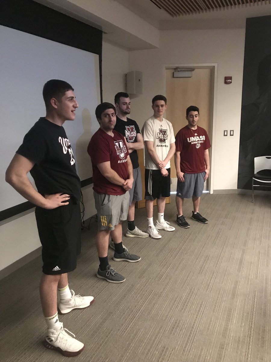 UMassBBallMgrs's tweet photo. Congratulations and thank you to all our guys who graduated today ๐ @ethanburstein @joeyd599 @JGirard2034 @syd_rob25 and twitterless Alec #foundationguys https://t.co/Sp8HAdRljA