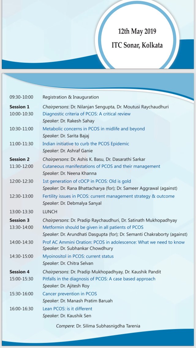 On my way to the Kolkata for the #PCOS Society meeting organised by Endocrine Society of Bengal.
Will be speaking on #Myoinositol in #PCOS . #Kolkata #Endotwitter