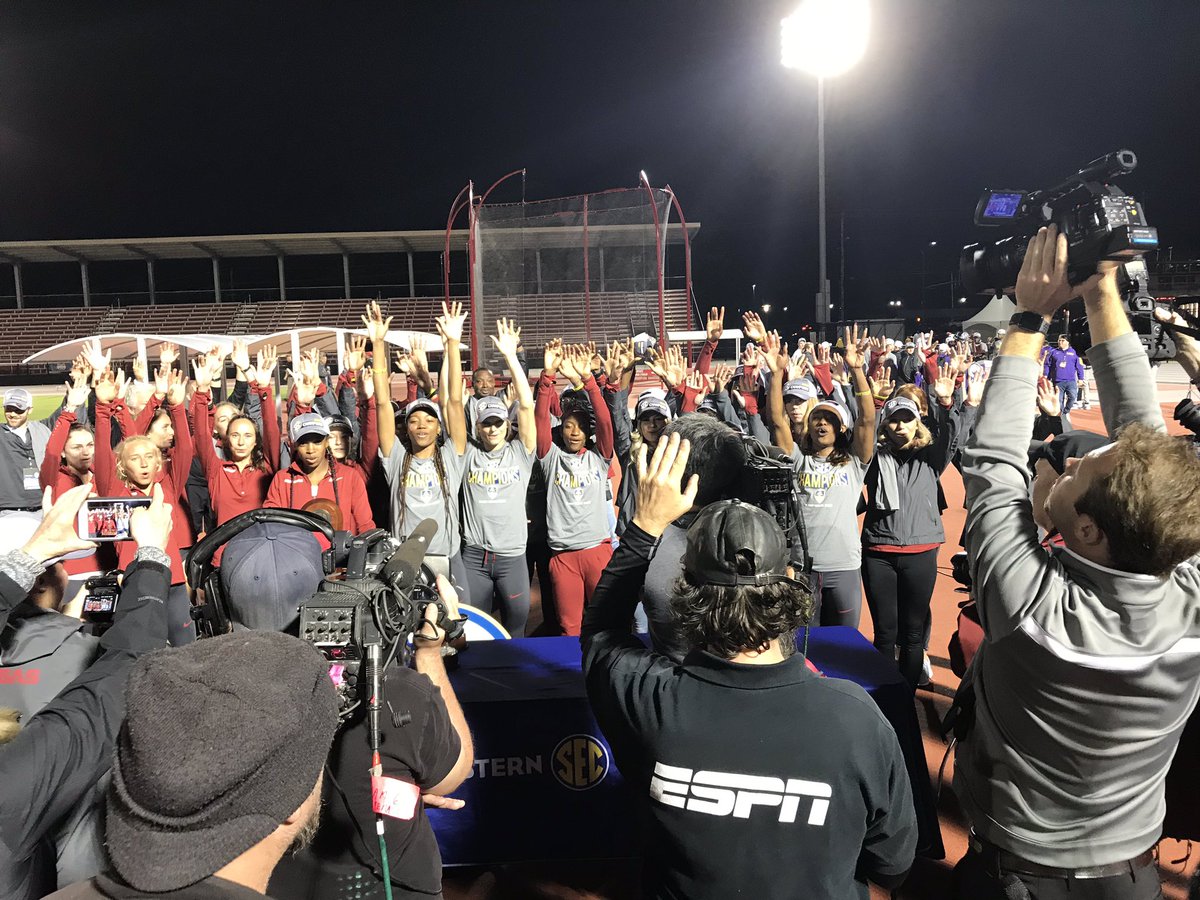 Congratulations to <a href="/RazorbackTF/">RazorbackTF/XC</a> - SEC Women’s Outdoor Track and Field Champions