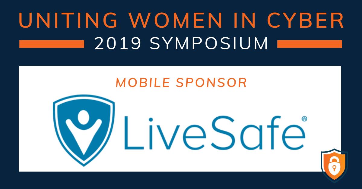 UWICsymposium's tweet photo. Thanks to our #Mobile Sponsor @livesafe for supporting the Uniting Women in Cyber Symposium on 5/17! https://t.co/gkDAYuYpw6 #fearlessworkforce https://t.co/ZbTIVBp8fv