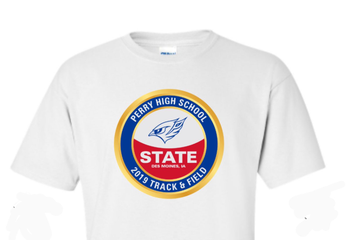 _graphics2u's tweet image. Be sure and order a State Track T-shirt before Monday at 4 pm.  They're available at teamcloset.com/perrytrackandf…. Get out and enjoy the weather next week, it's gonna get warm! @phsbluejayway