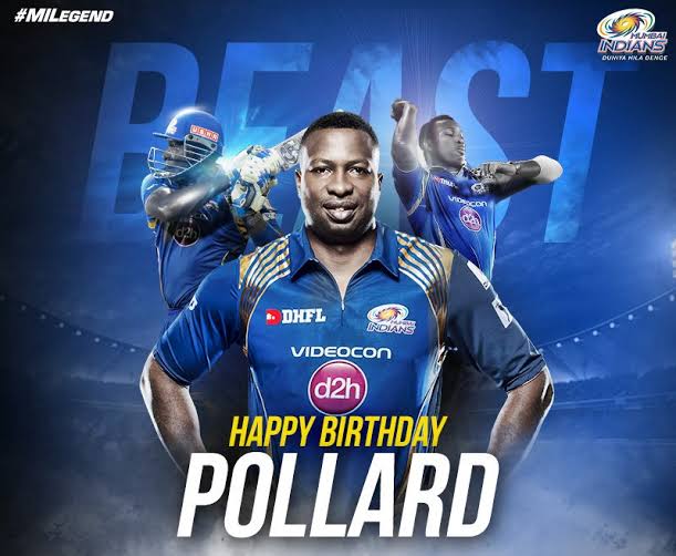 Happy B\day Kieron Pollard! Hope you will have a great birthday today!  