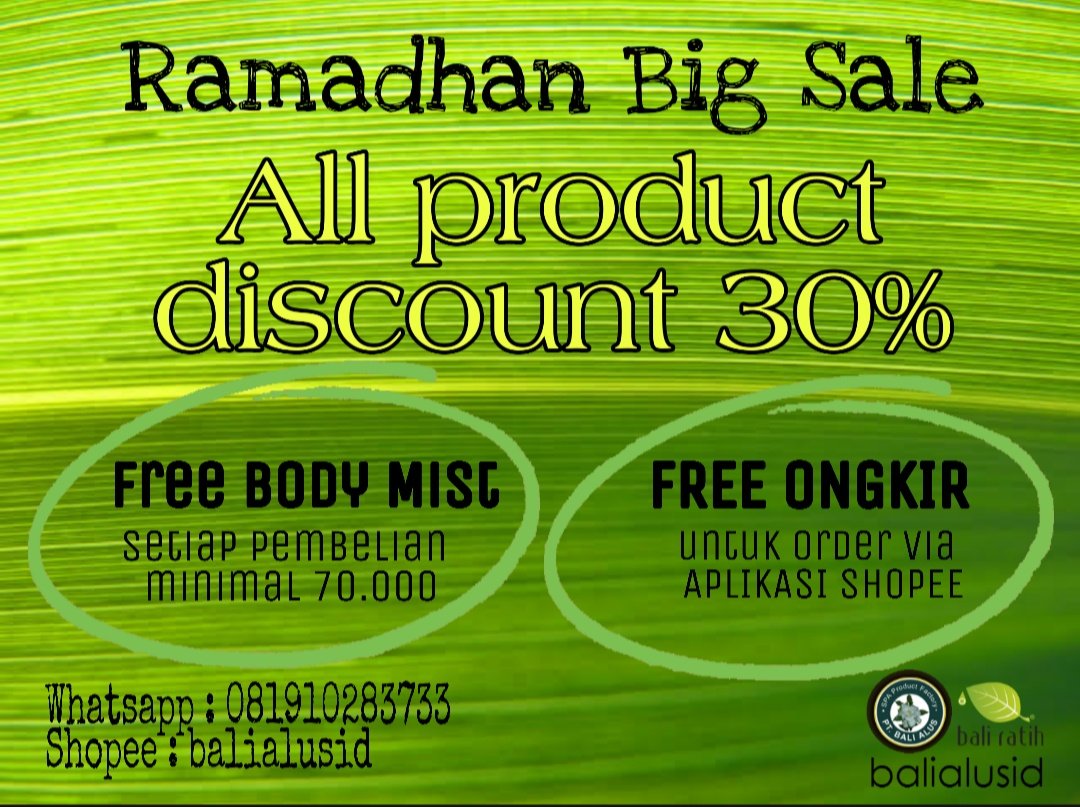 Gapapa ga ada yang kangen mimin, tapi mimin kangen BIKIN SALE!