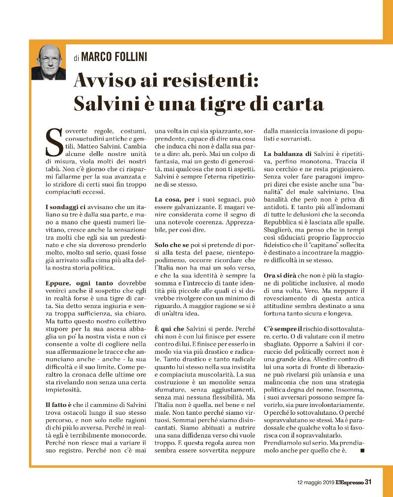 Il mio articolo su <a href="/espressonline/">L'Espresso</a>