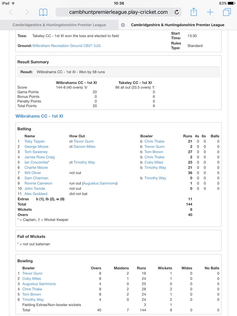 Wilbrahams CC tweet media