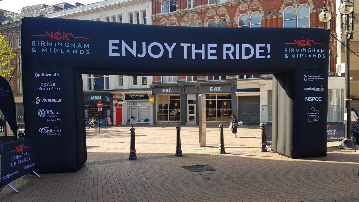 Wishing everyone who is taking part in todays @VeloBirmingham  a safe and enjoyable ride. #velobirmingham