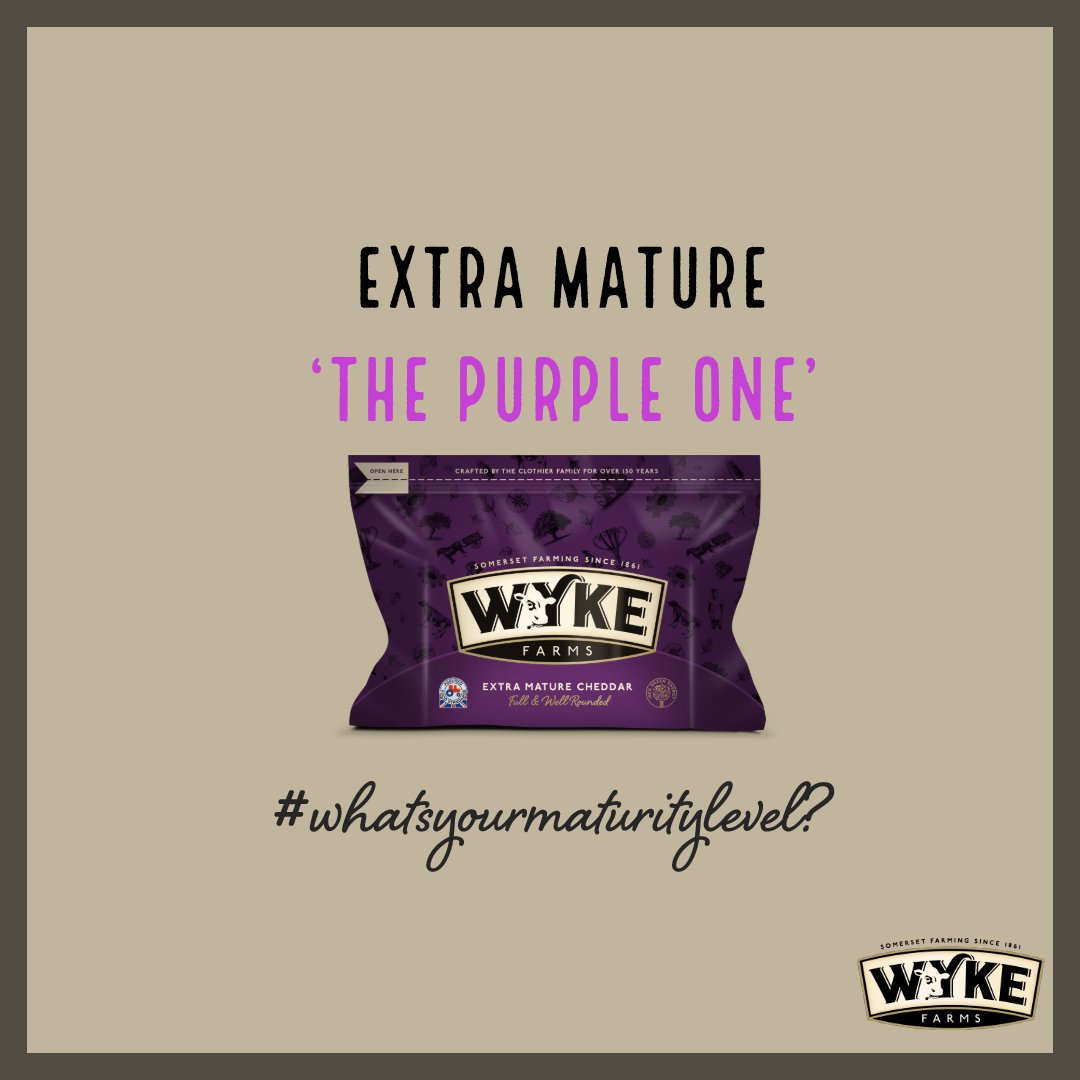 wykefarms's tweet image. #WhatsYourMaturityLevel?
#TheRedOne - A Creamy Cheddar. Grate it. Sprinkle it. Devour it.
#ThePurpleOne - A Tangy Cheddar. Sauce it. Sandwich it. Devour it.
#TheGreenOne - A Bold Cheddar. Break it. Crumble it. Devour it