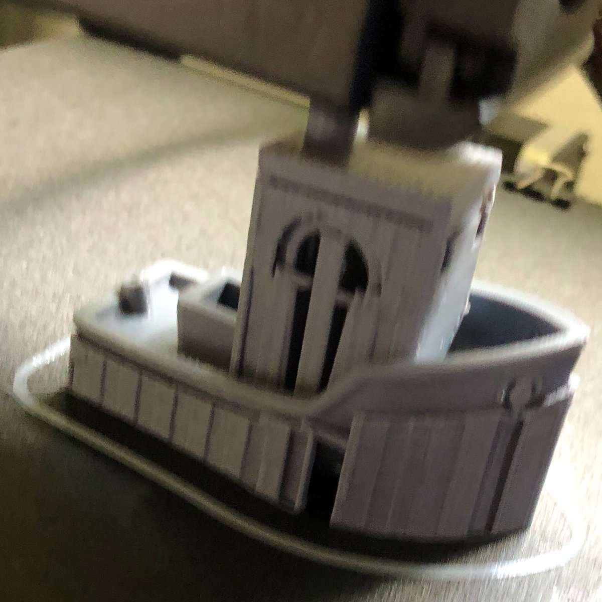 TobyWallwork's tweet image. My first print. Thanks to @ChuckHellebuyck @makersmuse @joeltelling @toms3dp and #teachingtech for talking me into it. #youtube #3dprinters #creality #ender3 #inlandfilament #3dsenpai