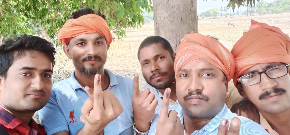 deepusingh16's tweet image. #VotingRound6 vote for BJP