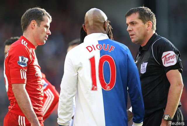 Football Tweet On Twitter El Hadji Diouf On Jamie Carragher