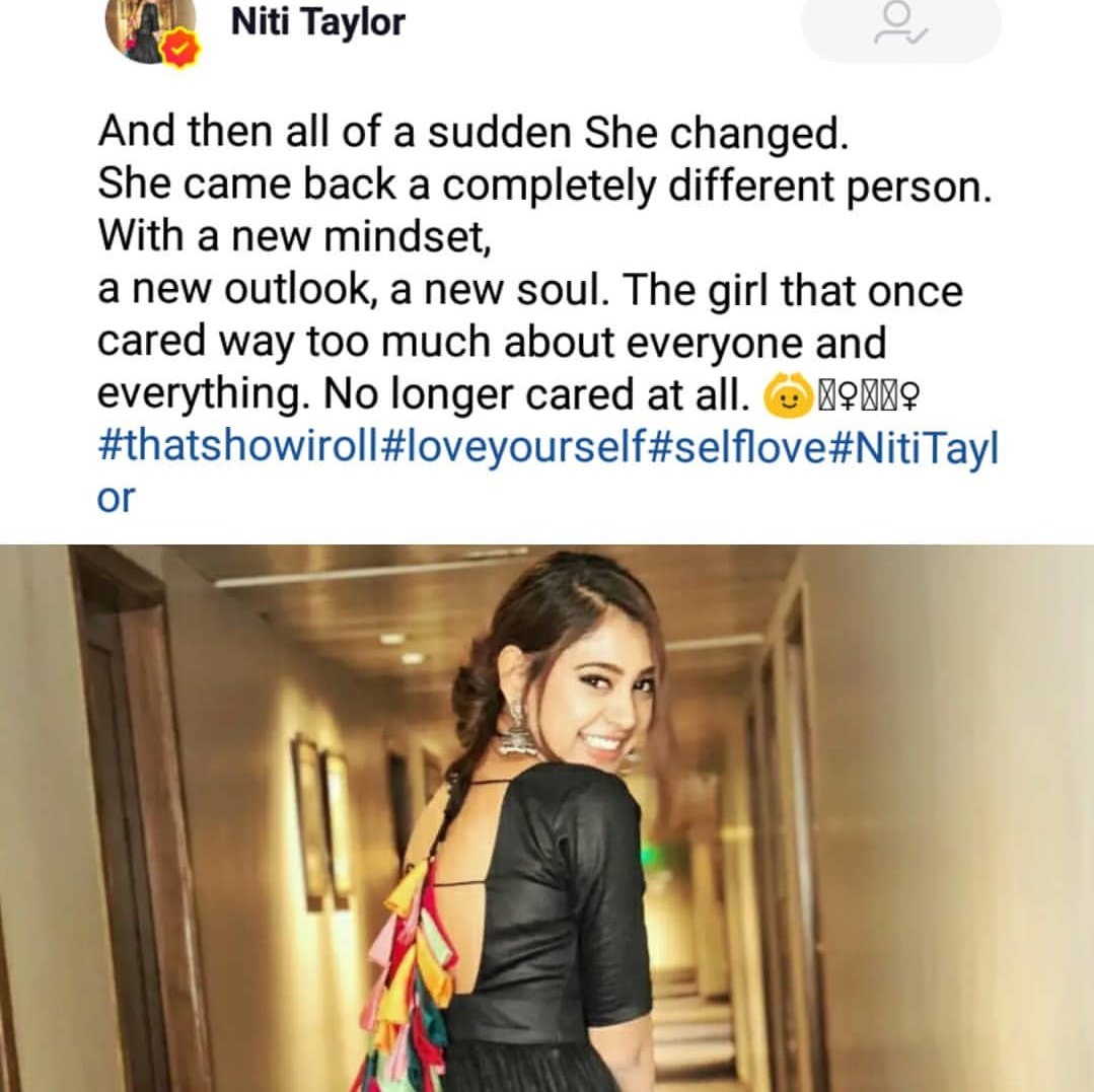 Mananloveforevr's tweet photo. There are many things  in my mind after reading this that I can't express nd I must say this caption says alot..you are an inspiration...❤️❤️
#NitiTaylor https://t.co/vlWzAqebFs