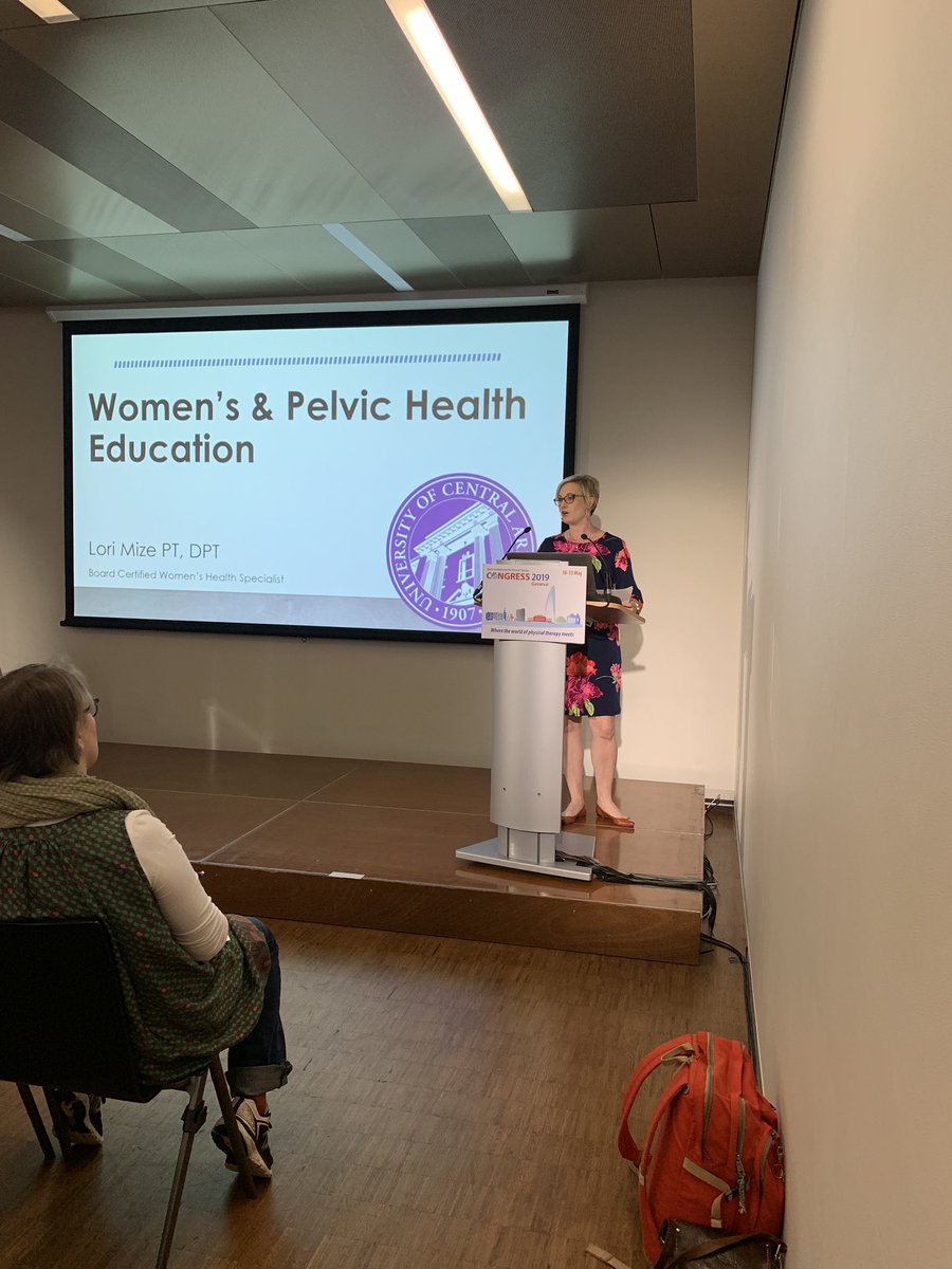 Carina_DPT's tweet photo. Amazing talk on gender education this morning at #WCPT19 - truly multinational talk about integrating pelvic health eduction in multiple countries. @womens_PT https://t.co/4cMNnZvY5L