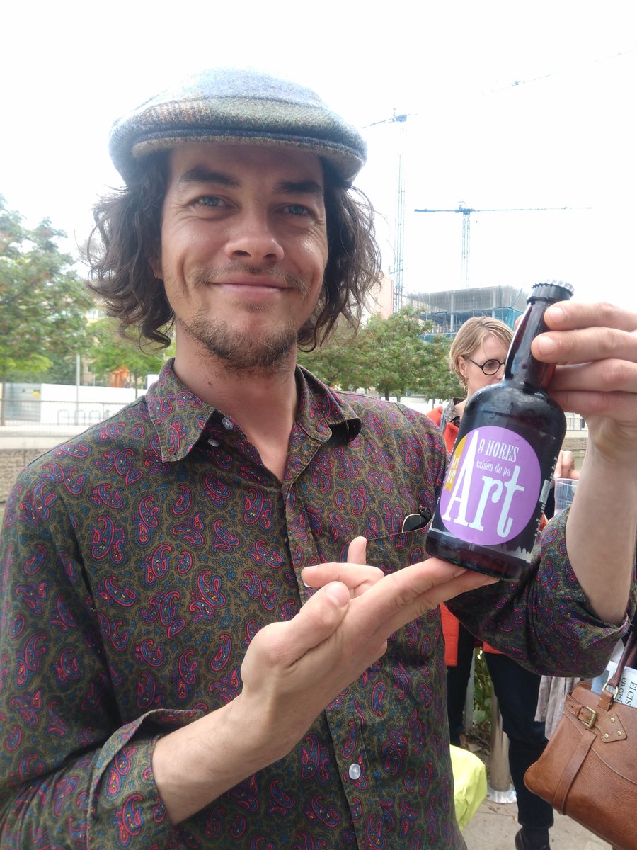 PAAliments's tweet photo. The #9h from @Artcervecers beer made up of rescued rye bread just flew in the #DiscoChop of #RefreshBCN @EUrefresh at @BCD_barcelona @museudeldisseny: none left!!😋😋 https://t.co/GWbh1FjcW0