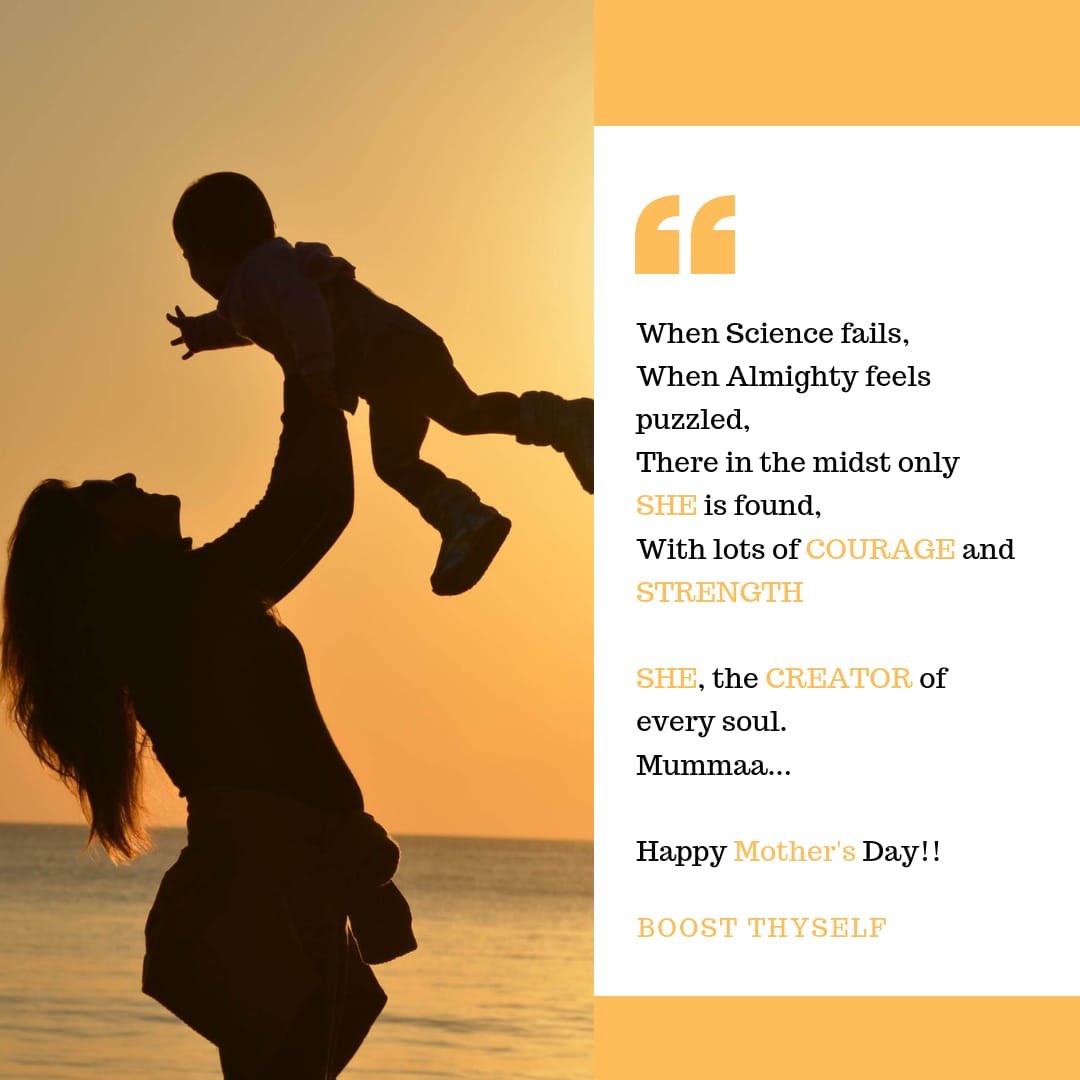 BoostThyself's tweet photo. #BoostThyself #BTTalks #everydaythought #lifequotes #InspirationalQuotes #ThoughtForTheDay #LoveYourself #MothersDay #HappyMothersDay #HappyMothersDay2019
For more such quotes follow us on Facebook & Instagram @BoostThyself & you can visit our website https://t.co/iHYZm6DKgd https://t.co/qEYiyRcTCi