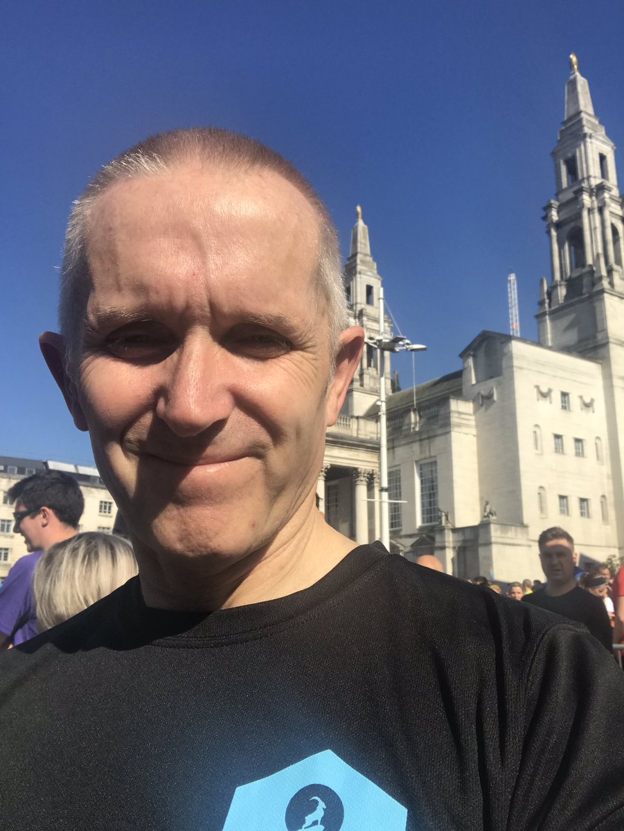 Lovely day for a 13 mile walk, just a shame I can run the Leeds Half Marathon due to injury, but I am walking the route for personal reasons. This is going to be hard and tiring. #leedshalf