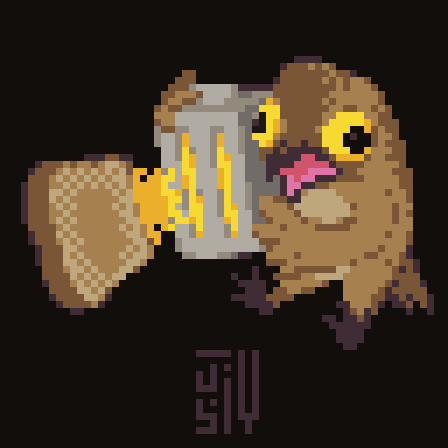 Jusiv_'s tweet photo. Here's my #ArmedBird for the #BlazingBeaks contest: a potoo wielding a weaponized toaster!
@Pixel_Dailies #Pixel_Dailies #PixelArt #Pixel #PyxelEdit @Applava
(465x Streak!) https://t.co/fSQuQnjO1c