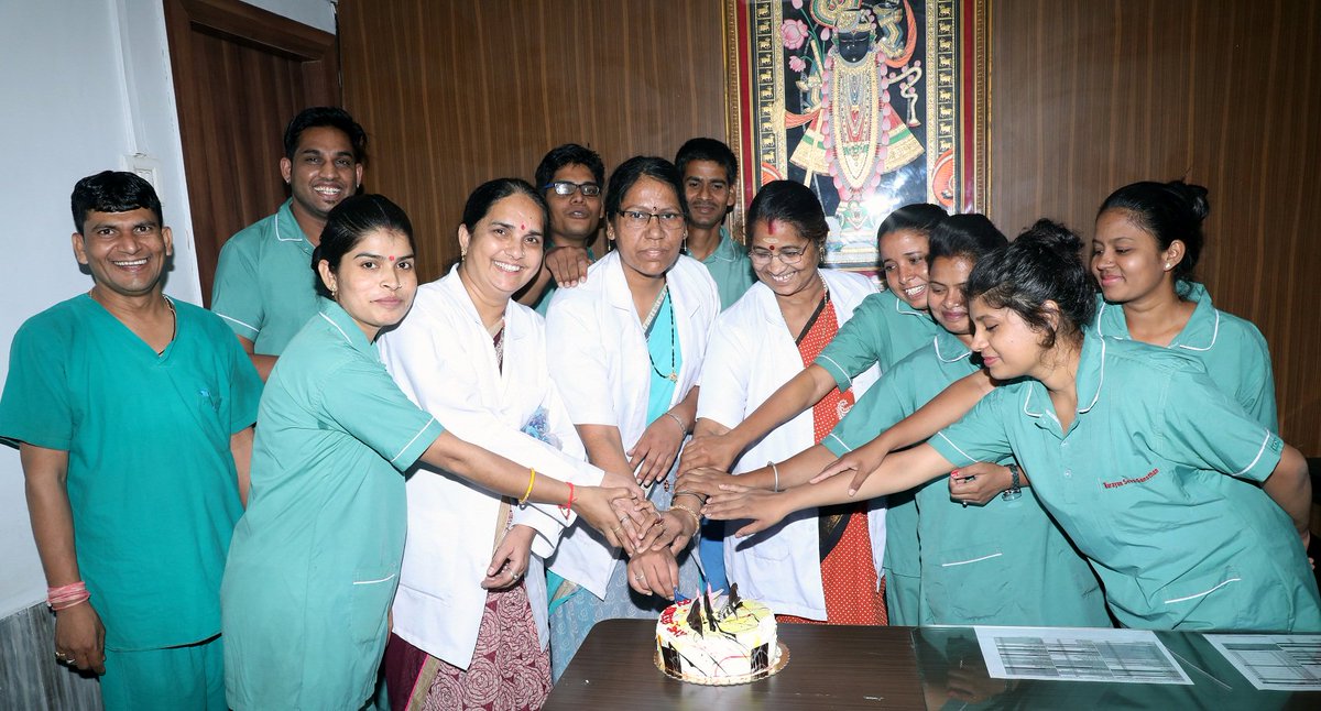 Celebrating International Nursing Day at Narayan Seva Sansthan with our nursing staff! 
#nurses #Nursing #internationalnursingday #healthcare #IND2019 #ThankYouNurses