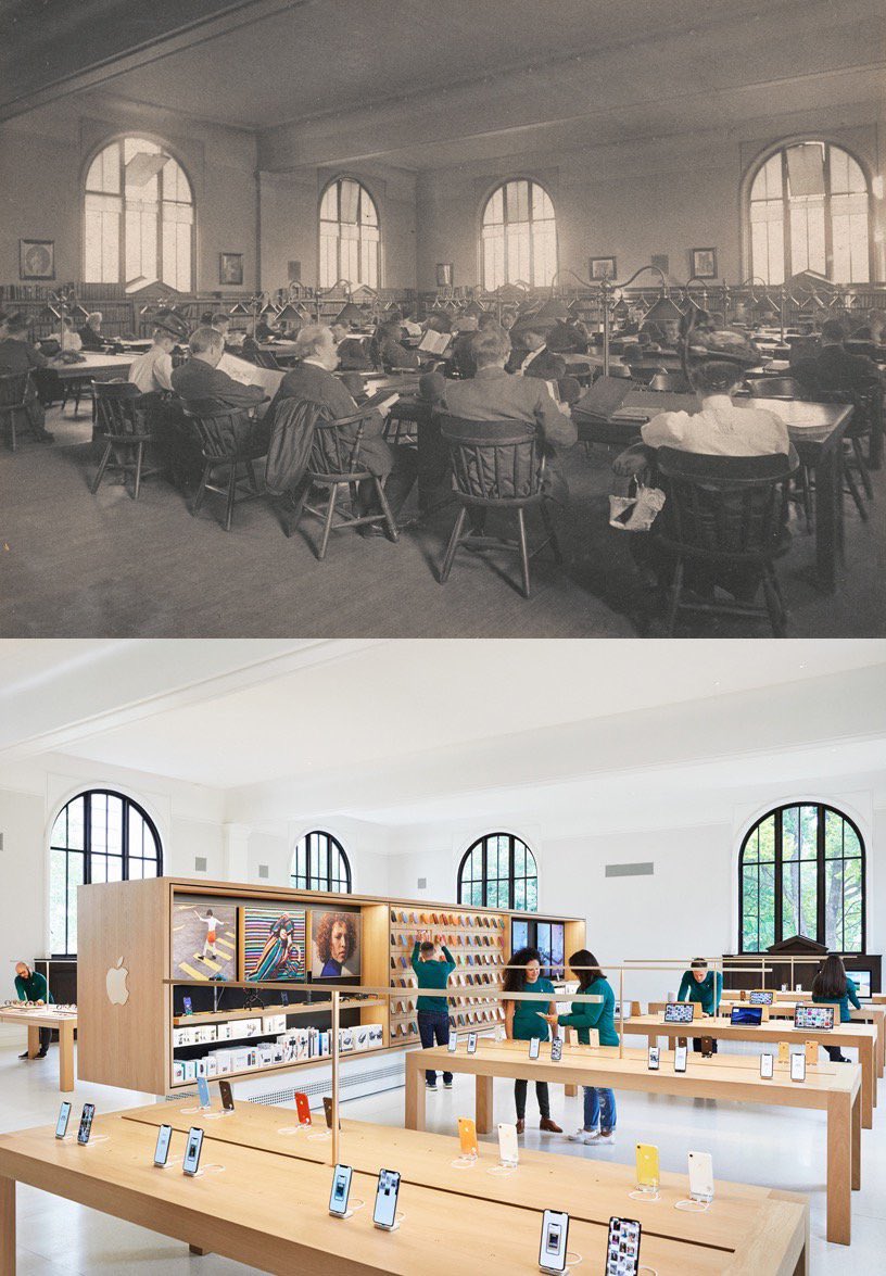 g_a_u_t_a_m_a's tweet image. Бібліотека Карнегі.
Було&amp;gt;Стало
#apple #AppleCarnegieLibrary