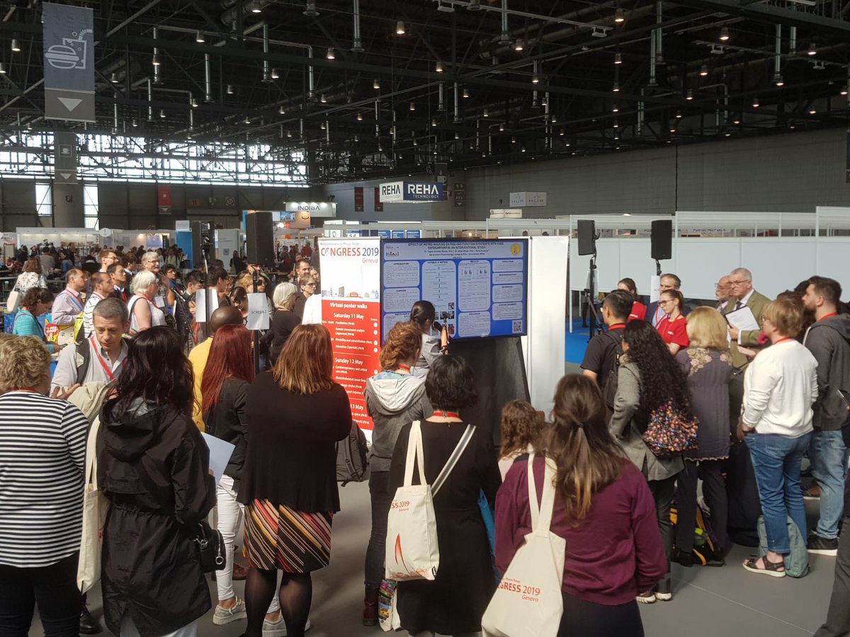 OpenSlide's tweet photo. Virtual posters sessions at #WCPT2019 taking place in the exhibition area at Palexpo. #EventTech #teamOSS https://t.co/I0P7hkFJnj