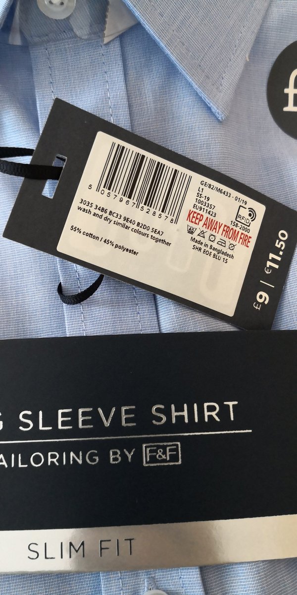 tesco shirts slim fit