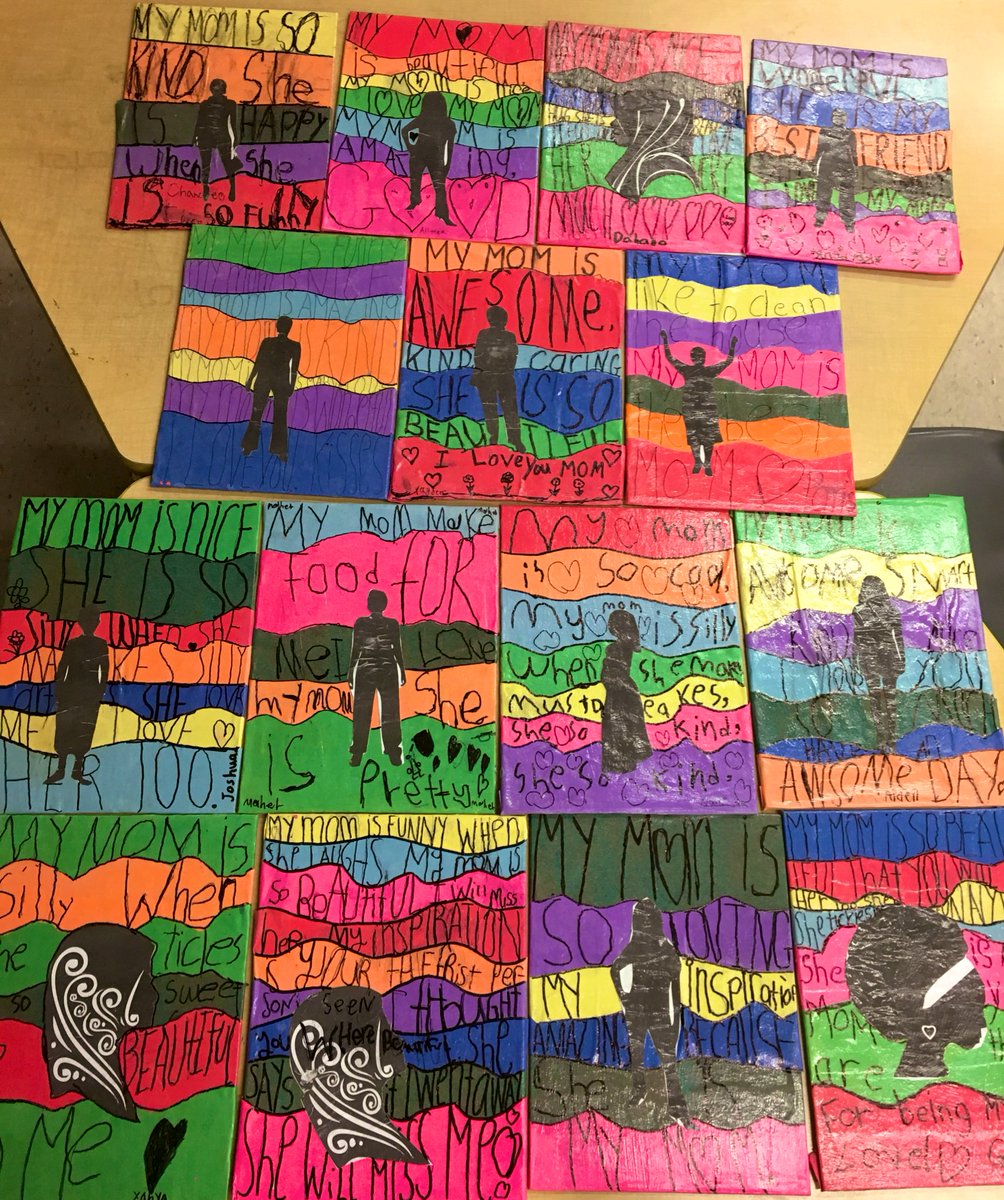 MWhiteSuperHero's tweet photo. “MY MOM”  Super Ss Mother’s Day Tribute to the woman who never stop loving us 💕💕 #misswhiteclass #engagingfusion @DufferinSchool  #mothersday https://t.co/vYHf9RdUp7