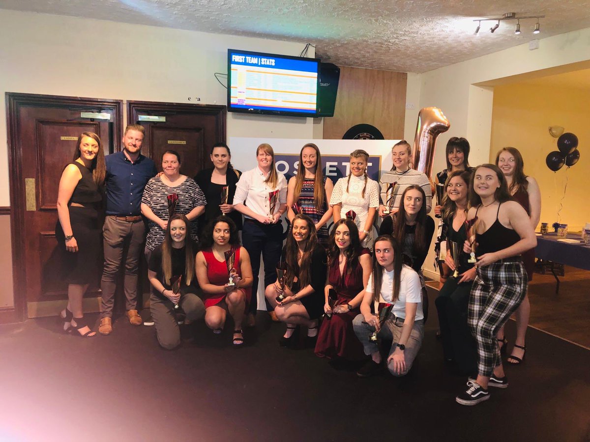 OssettUnitedLFC's tweet photo. WHAT. A. NIGHT. 🥂 Well, we said you’d get updates from last night’s awards evening, but we were having way too much fun celebrating an incredible double promotion winning season to get onto our social media! So... sit tight for updates on all of our awards winners! #OULFC https://t.co/1hRuNgf7r0