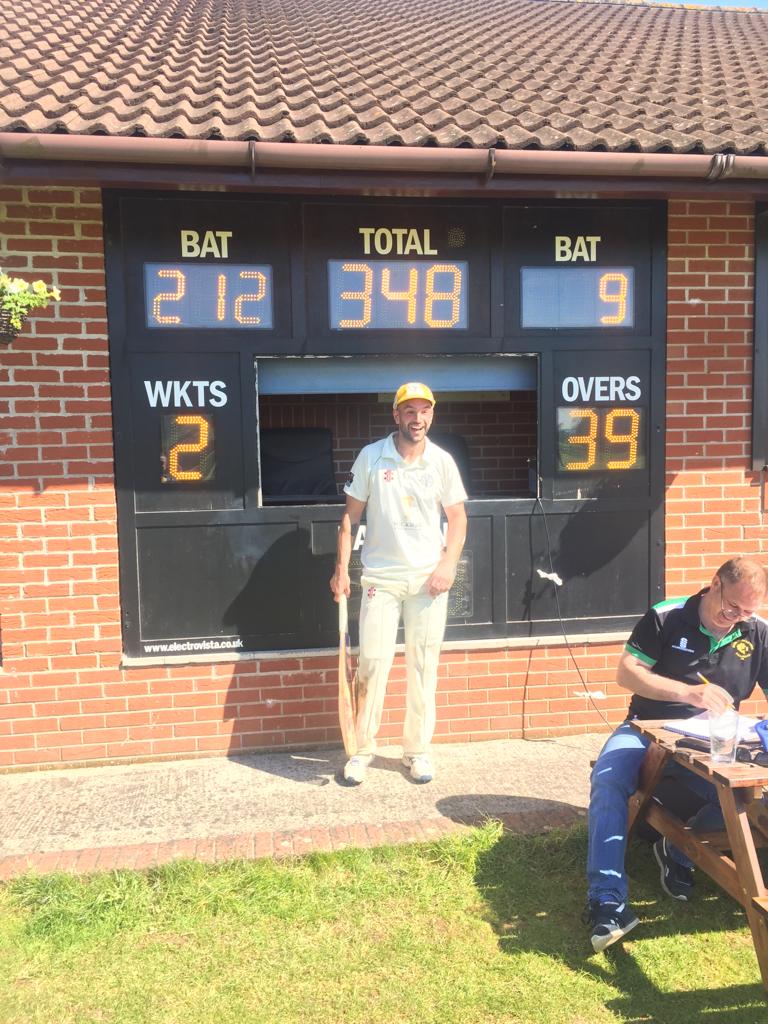 Jordan Khan 212* as Rams post 348/2. Player of the round <a href="/TheCricketerMag/">The Cricketer</a> ?? #Khanage